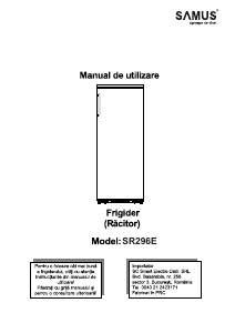 Manual Samus SR296E Frigider