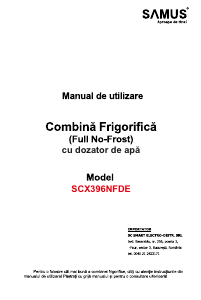 Manual Samus SCX396NFDE Combina frigorifica