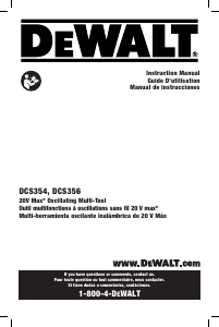 Manual de uso DeWalt DCS356D1 Herramienta multifuncional
