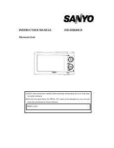 Handleiding Sanyo EM-S105AW Magnetron