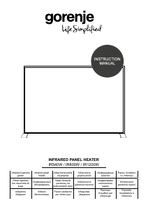 Manual Gorenje IR1200W Heater