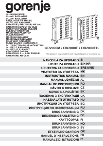 Manuale Gorenje OR2000E Termoventilatore