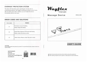 Manual Wayflex Total Wave Massage Device