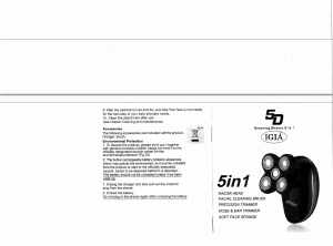 Handleiding Igiá 5D 5in1 Scheerapparaat