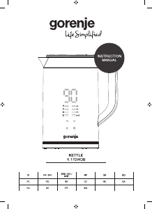 Manuál Gorenje K17DWDII Konvice