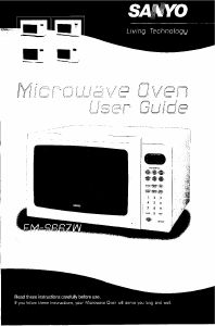 Manual Sanyo EM-S667W Microwave