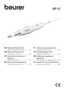 Manual de uso Beurer MP 42 Set de manicura-pedicura