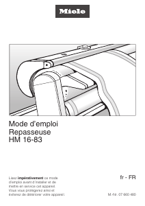 Mode d’emploi Miele HM 16-83 Appareil à repasser