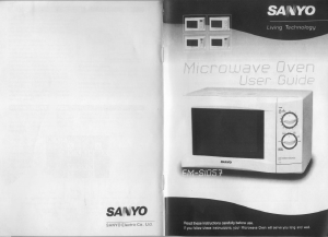 Manual Sanyo EM-S1057 Microwave