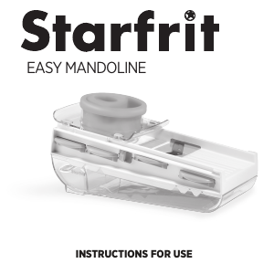 Handleiding Starfrit Easy Mandoline