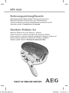 Bedienungsanleitung AEG MPS 4920 Maniküre-pediküre set