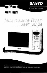 Manual Sanyo EM-S1557 Microwave