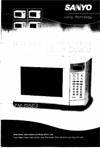 Manual Sanyo EM-S1563 Microwave