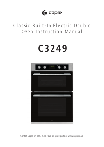 Manual Caple C3249 Oven