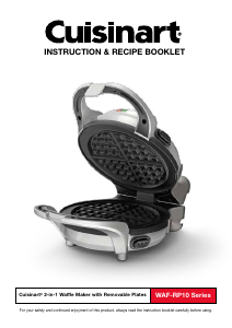 Manual Cuisinart WAF-RP10 Waffle Maker