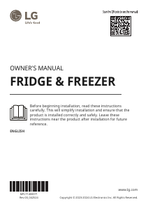 Manual LG GBV5250DEP Fridge-Freezer