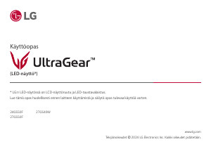 Használati útmutató LG 27GS50F-B UltraGear LED-es monitor