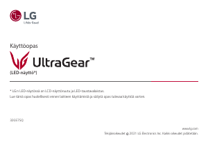 Käyttöohje LG 32GS75Q-B UltraGear LED-näyttö