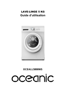Mode d’emploi Oceanic OCEALL5800WS Lave-linge