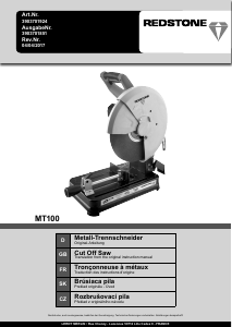 Manual Redstone MT100 Cut Off Saw