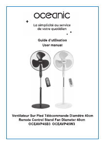 Mode d’emploi Oceanic OCEAVP45B3 Ventilateur