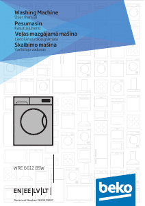 Rokasgrāmata BEKO WRE 6612 BSW Veļas mašīna