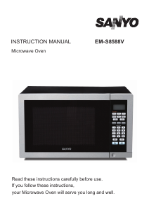 Manual Sanyo EM-S8588V Microwave