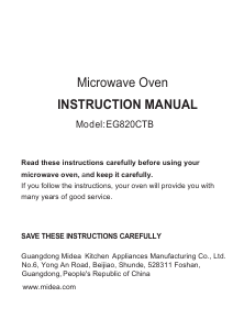 Handleiding Cello EG820CTB Magnetron