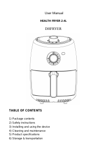 Manual Daewoo DHFRYER Deep Fryer