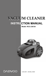 Manual Daewoo RCC-230/3A Aspirator