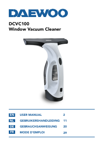 Mode d’emploi Daewoo DVCV100 Nettoyeur de vitres