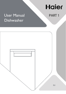 Manual Haier XF1C3TB1FW-80 Dishwasher