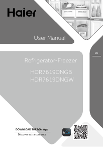 Manual Haier HDR7619DNGB Fridge-Freezer