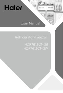 Manual Haier HDR7619DNGW Fridge-Freezer