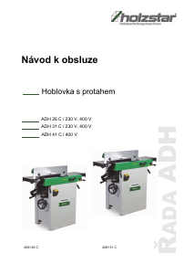 Manuál Holzstar ADH 26 C Hoblík