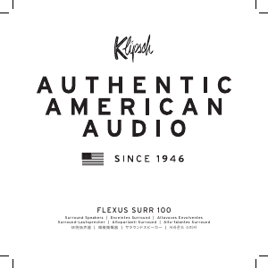 Manual Klipsch Flexus SURR 100 Altifalante