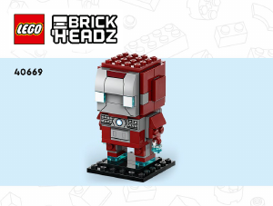 Bruksanvisning Lego set 40669 Brickheadz Iron Man MK5 figur