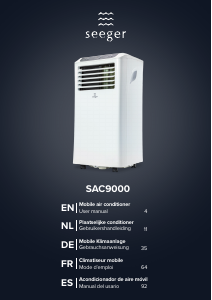 Mode d’emploi Seeger SAC9000 Climatiseur