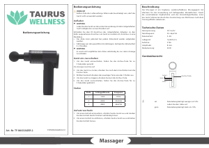 Bedienungsanleitung Taurus TF-MASSAGER-2 Massagegerät