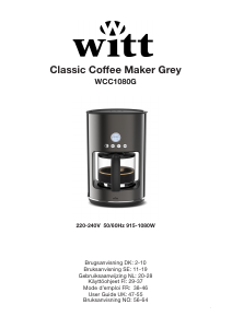 Manual Witt WCC1080G Coffee Machine