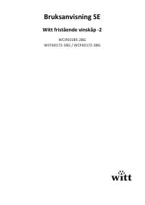 Bruksanvisning Witt WCF60172-2BG Vinkyl
