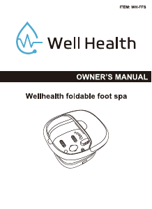 Manual Well Health WH-FFS Foot Bath