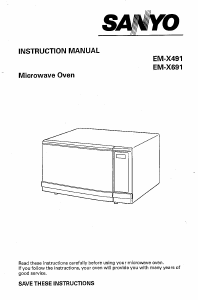 Handleiding Sanyo EM-X491 Magnetron