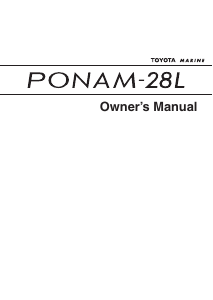 説明書 トヨタ Ponam-28L ボート