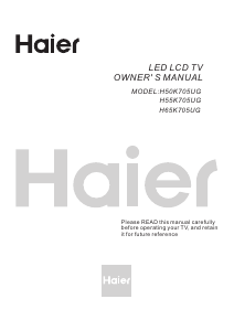 Manuale Haier H65K705UG LED televisore