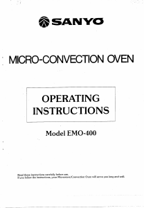 Handleiding Sanyo EMO-400 Magnetron