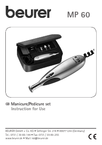 Manual Beurer MP 60 Manicure-Pedicure Set