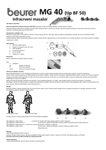 Priručnik Beurer MG 40 Masažni uređaj