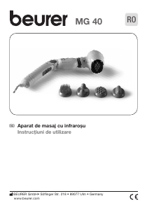 Manual Beurer MG 40 Aparat de masaj