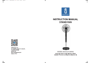 Mode d’emploi Aigostar 8433325184940 Ventilateur